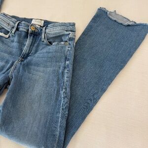 FRAME Denim Le High Flare Raw Hem-  Womens 27